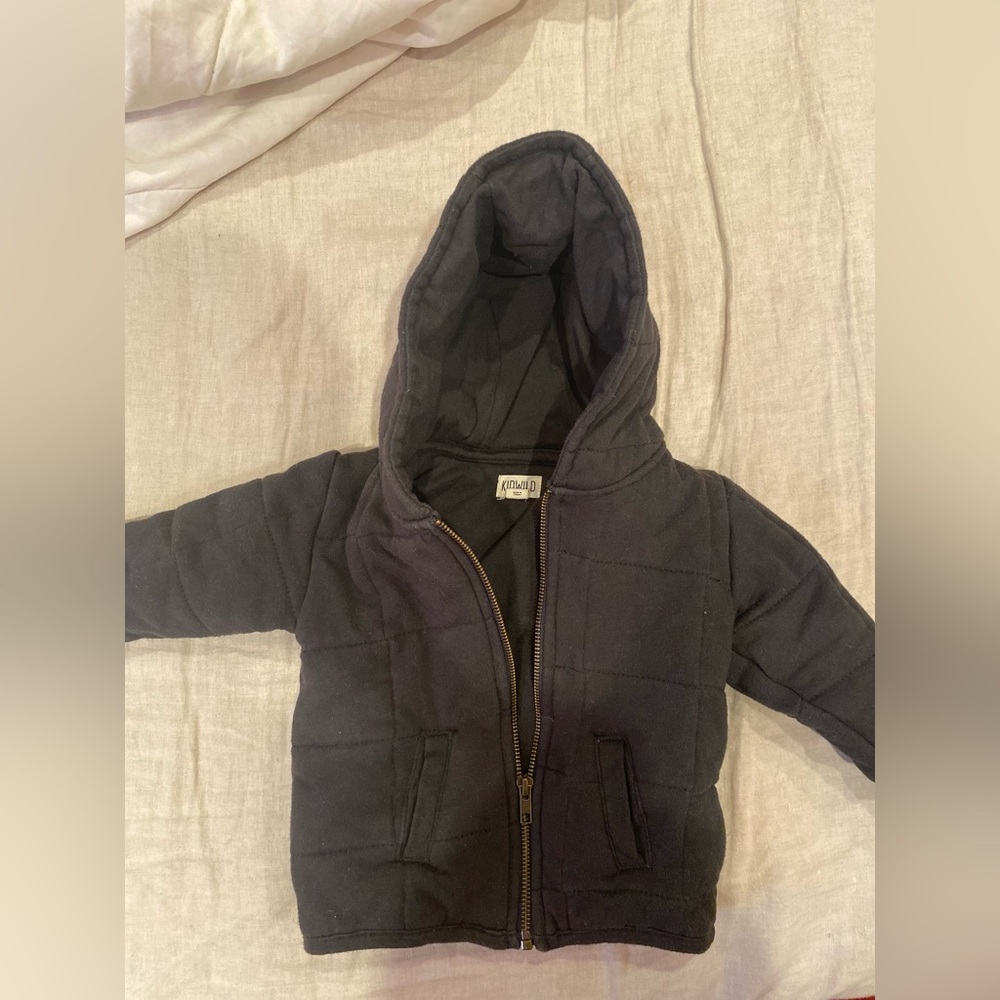 KidWild cotton quilted jacket in storm